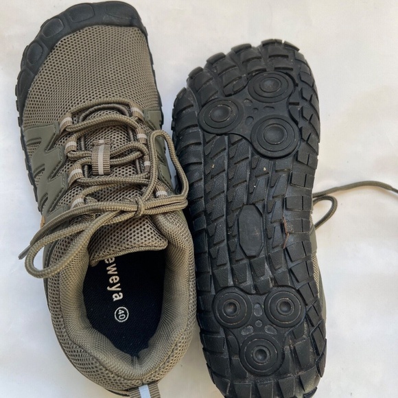 Weweya Sneakers Shoes Barefoot Minimalist Running Size 40 US 8 Olive Green - Picture 7 of 11